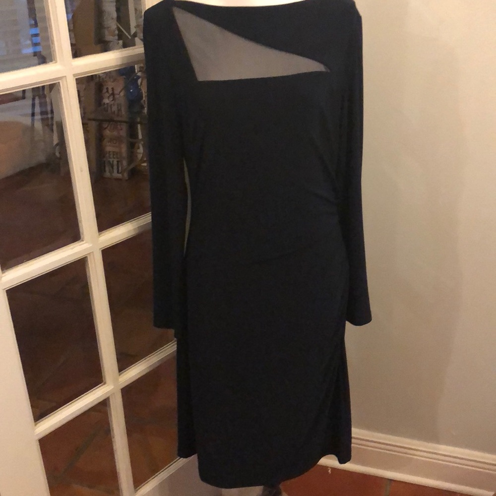 Lauren Ralph Lauren Dress Navy Blue Size 14